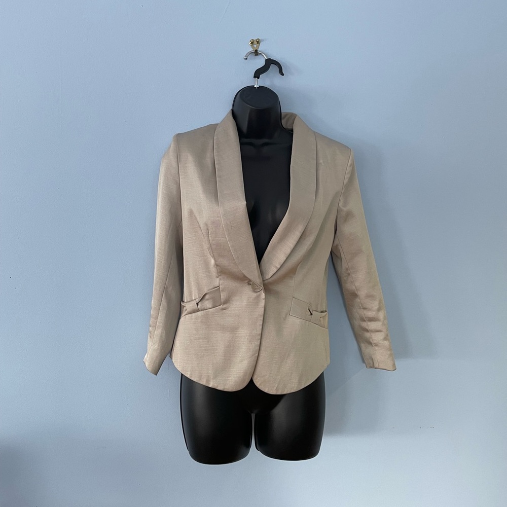H&M Metallic (gold) Blazer